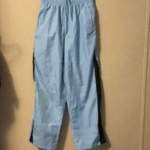 Sky Blue Joggers with Black Side Stripes